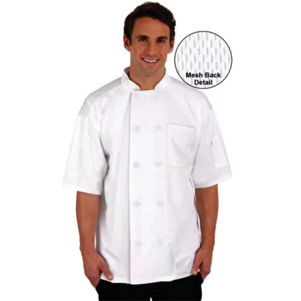 SHORT SLEEVE CHEF COAT(UNISEX) Thumbnail